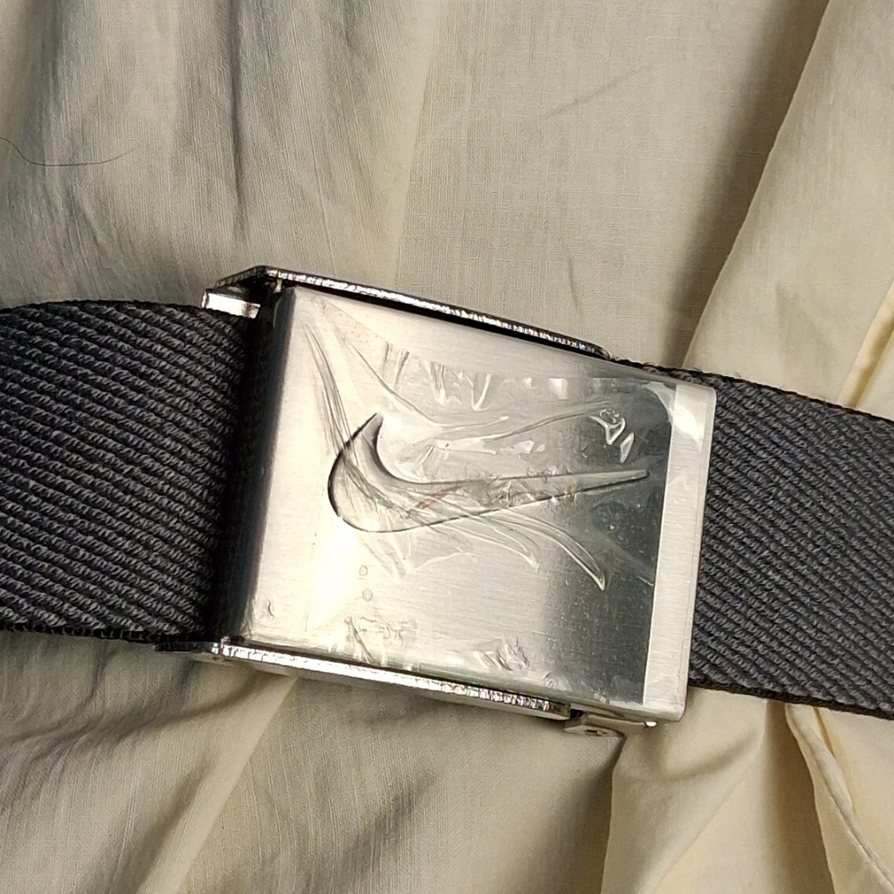 Gray Belt with Silver Buckle